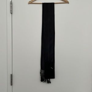 Black silk Dior scarf